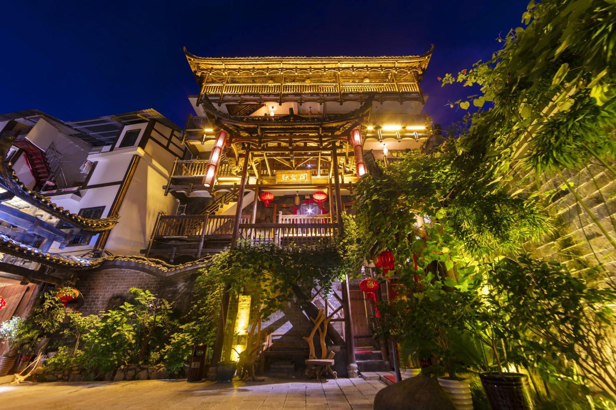 Butterfly Flowers Inn จางเจียเจี้ย ภายนอก รูปภาพ